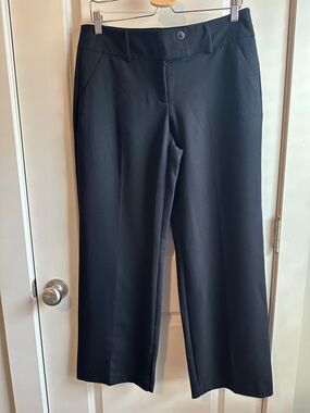 Apt. 9 Black Straight-Leg Dress Trousers